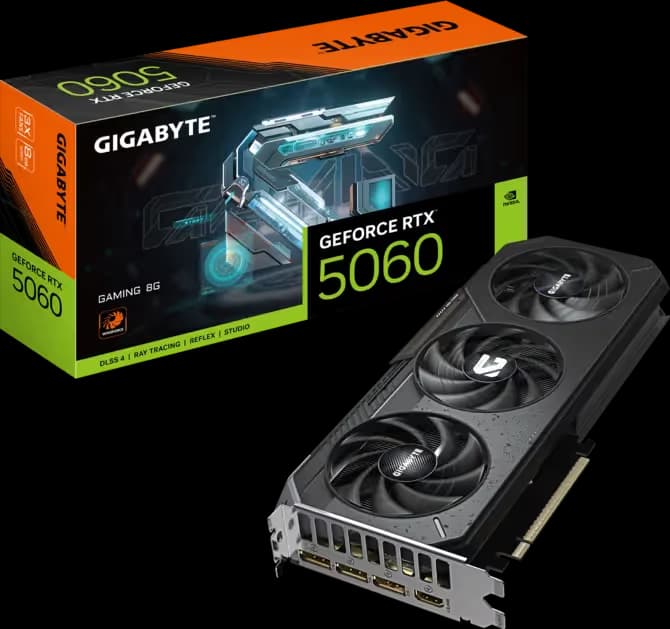 GIGABYTE GeForce RTX 5060 8G GAMING GDDR7 image