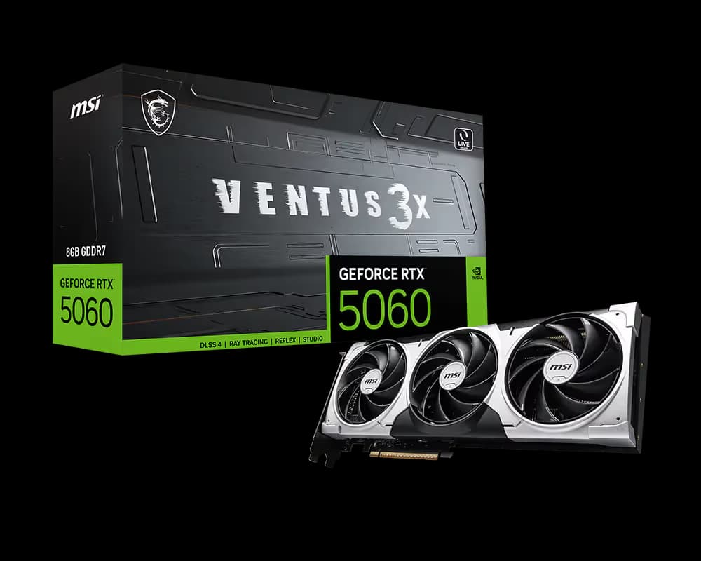 MSI GeForce RTX 5060 8G VENTUS 3X image