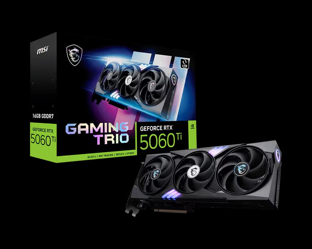MSI GeForce RTX 5060 Ti 16G GAMING TRIO main image