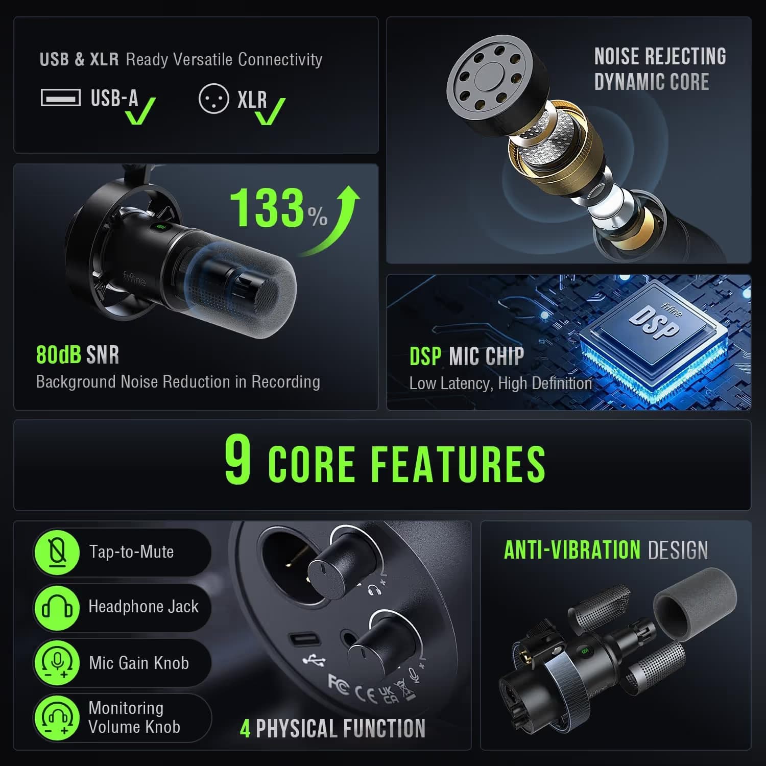 FIFINE AmpliTank K688 USB/XLR Dynamic Microphone image