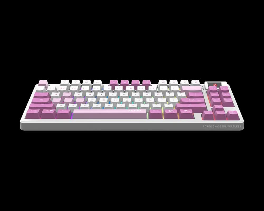 MSI FORGE GK600 TKL VIOLET Wireless Gaming Keyboard image