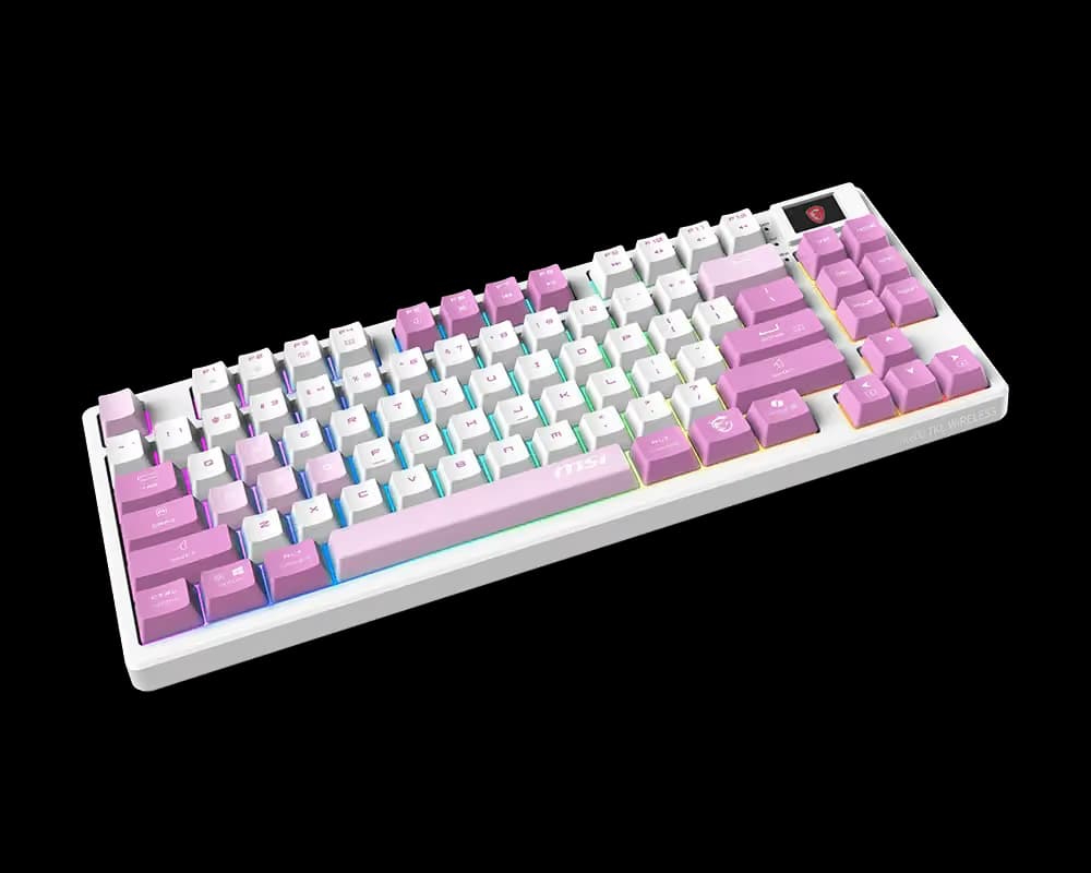 MSI FORGE GK600 TKL VIOLET Wireless Gaming Keyboard image