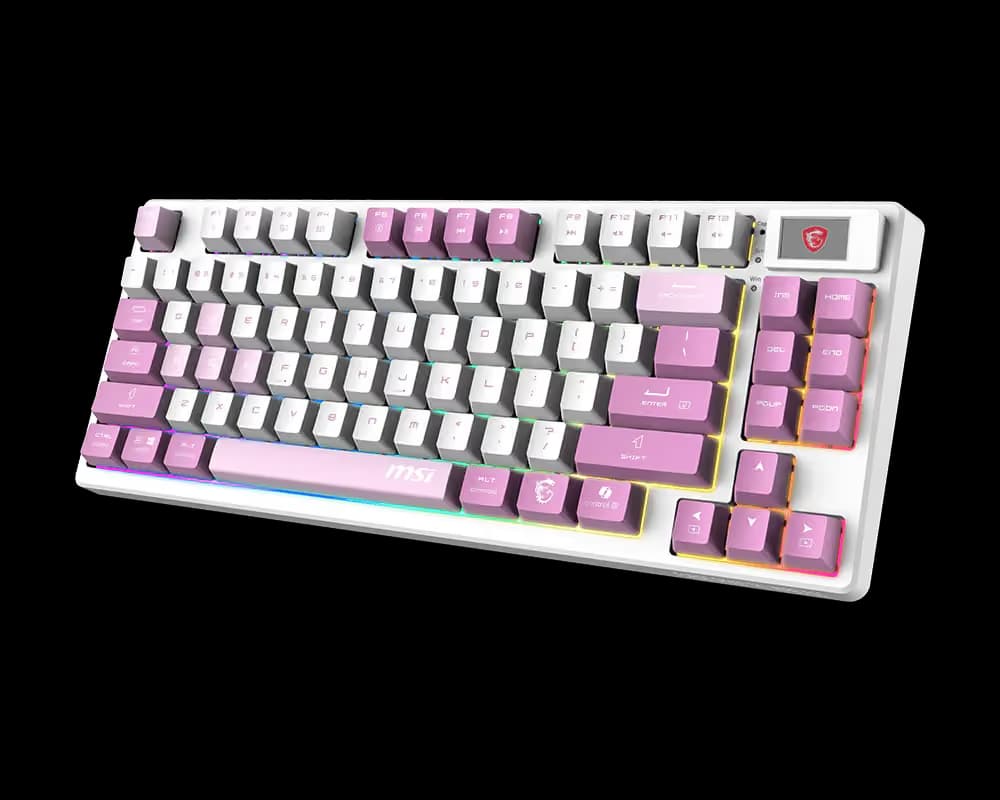 MSI FORGE GK600 TKL VIOLET Wireless Gaming Keyboard image