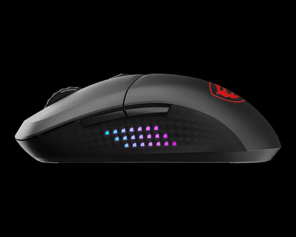 MSI VERSA 300 Elite Wireless Black Gaming Mouse image