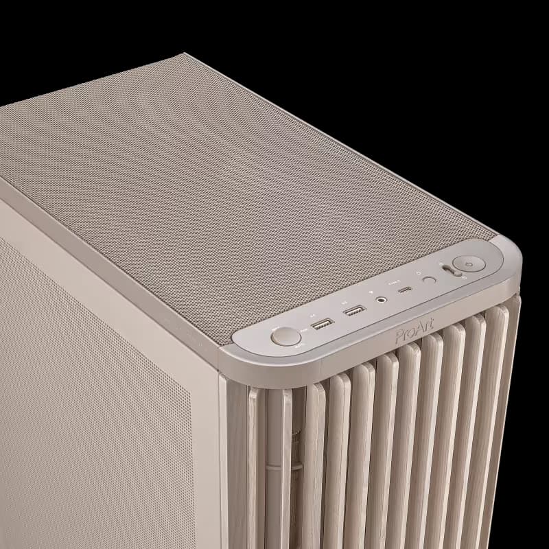 Asus ProArt PA401 Wood Edition ATX Mid Tower Beige Mesh image