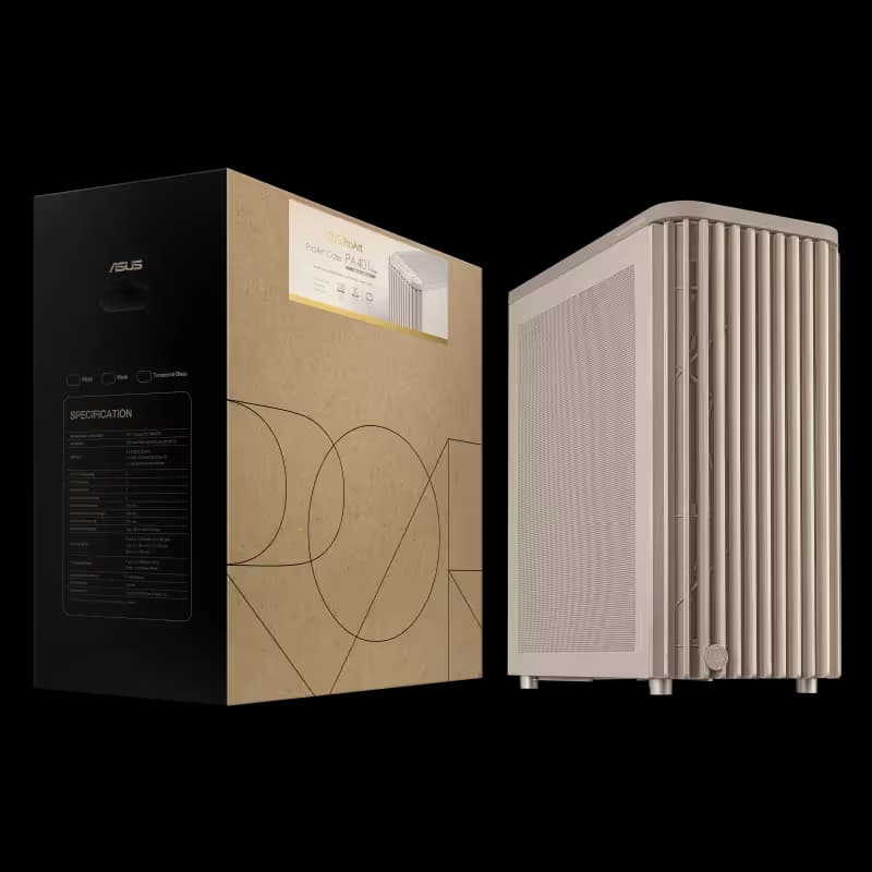 Asus ProArt PA401 Wood Edition ATX Mid Tower Beige Mesh image