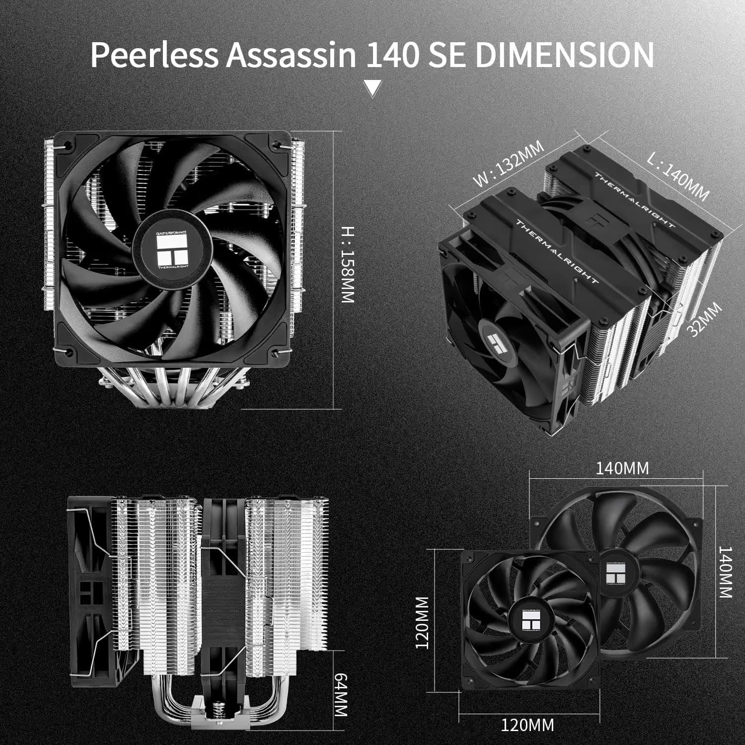 Thermalright Peerless Assassin 140 SE Black/Silver image