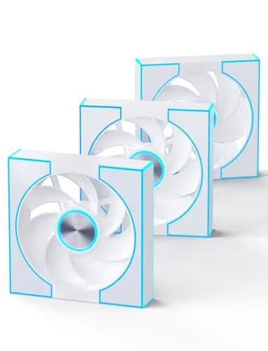 darkFlash DM8R LINE Black Reverse 120mm White Pack of 3 image