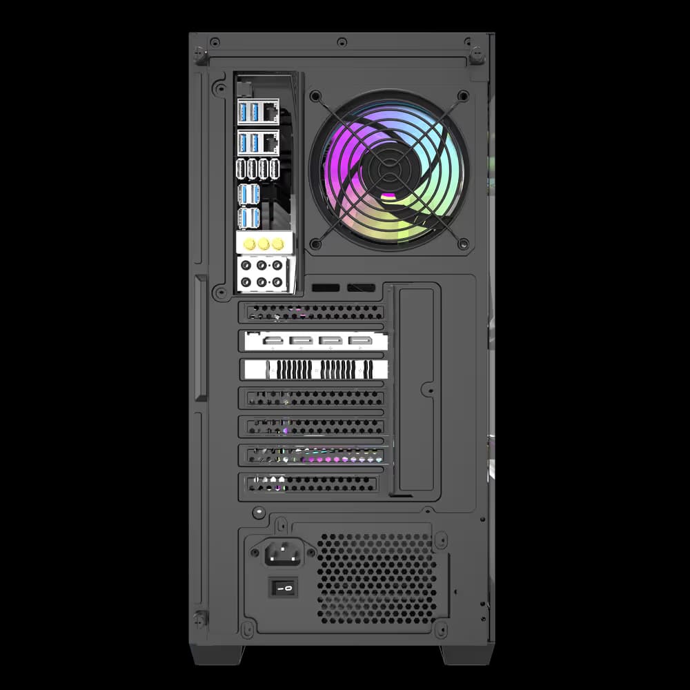 darkFlash DS900W Wood Black ATX Mid Tower image