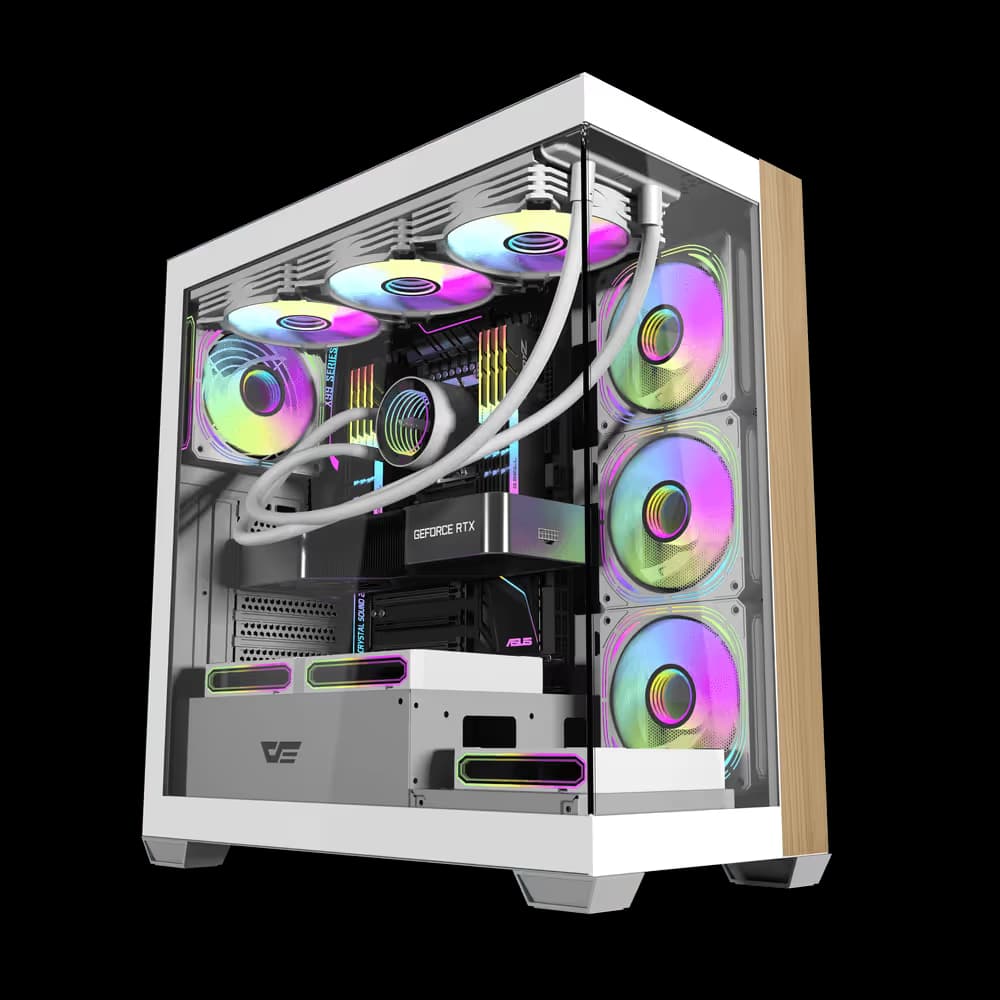 darkFlash DS900W Wood White ATX Mid Tower main image