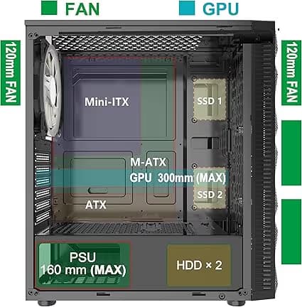 MOROVOL PC Case Outer Ring LED Fans 621-B image