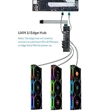 Lian Li UNI FAN TL120 LCD Wireless 120mm Black image