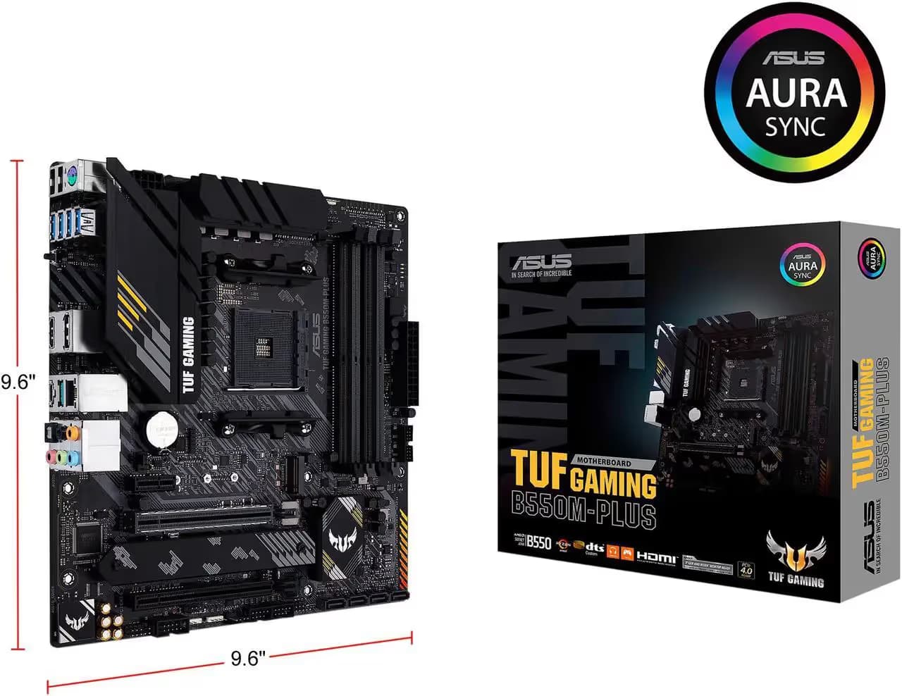 ASUS TUF Gaming B550M-PLUS AM4 Micro ATX Motherboard image
