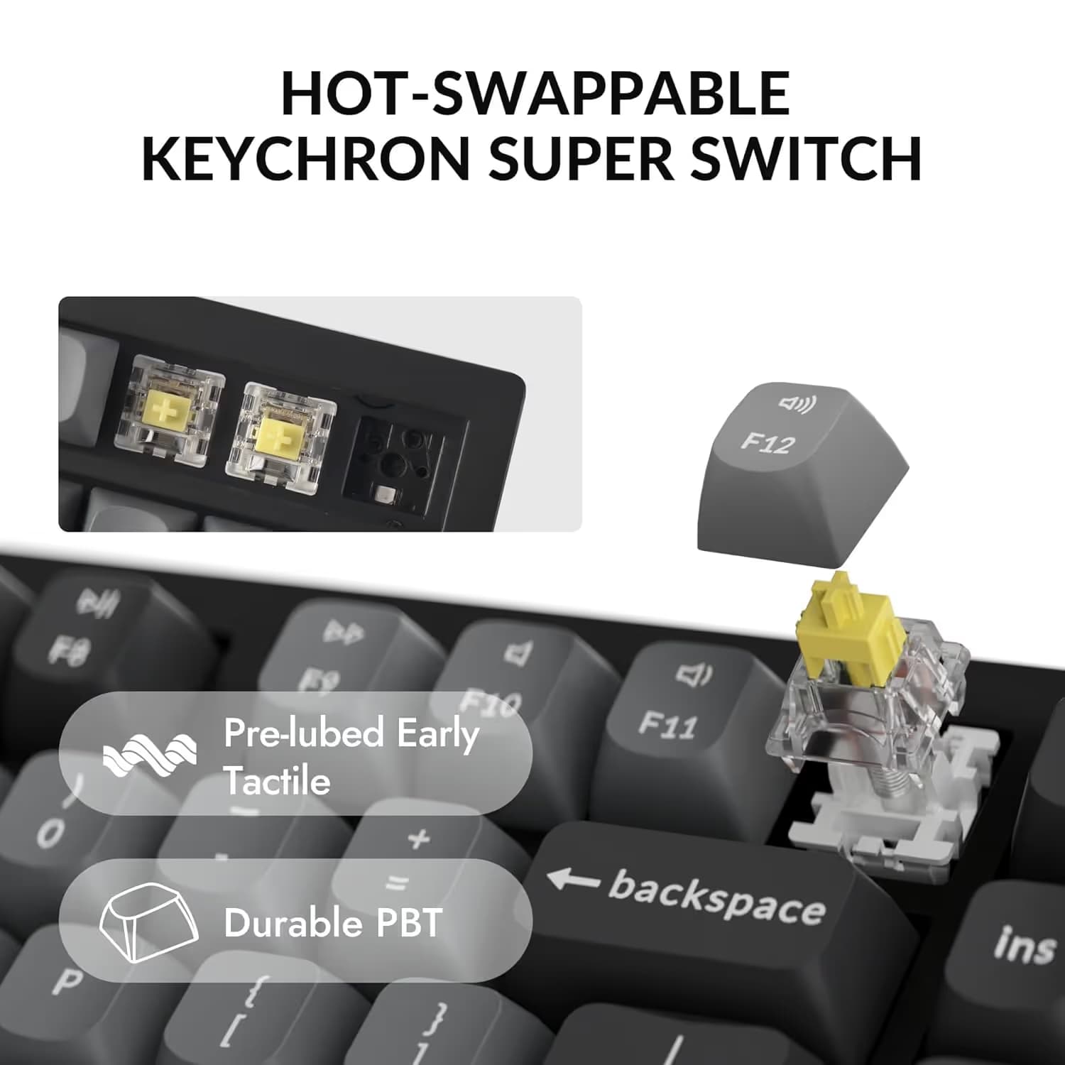 Keychron K10 Max Wireless Mechanical Keyboard - Super Banana Switches image