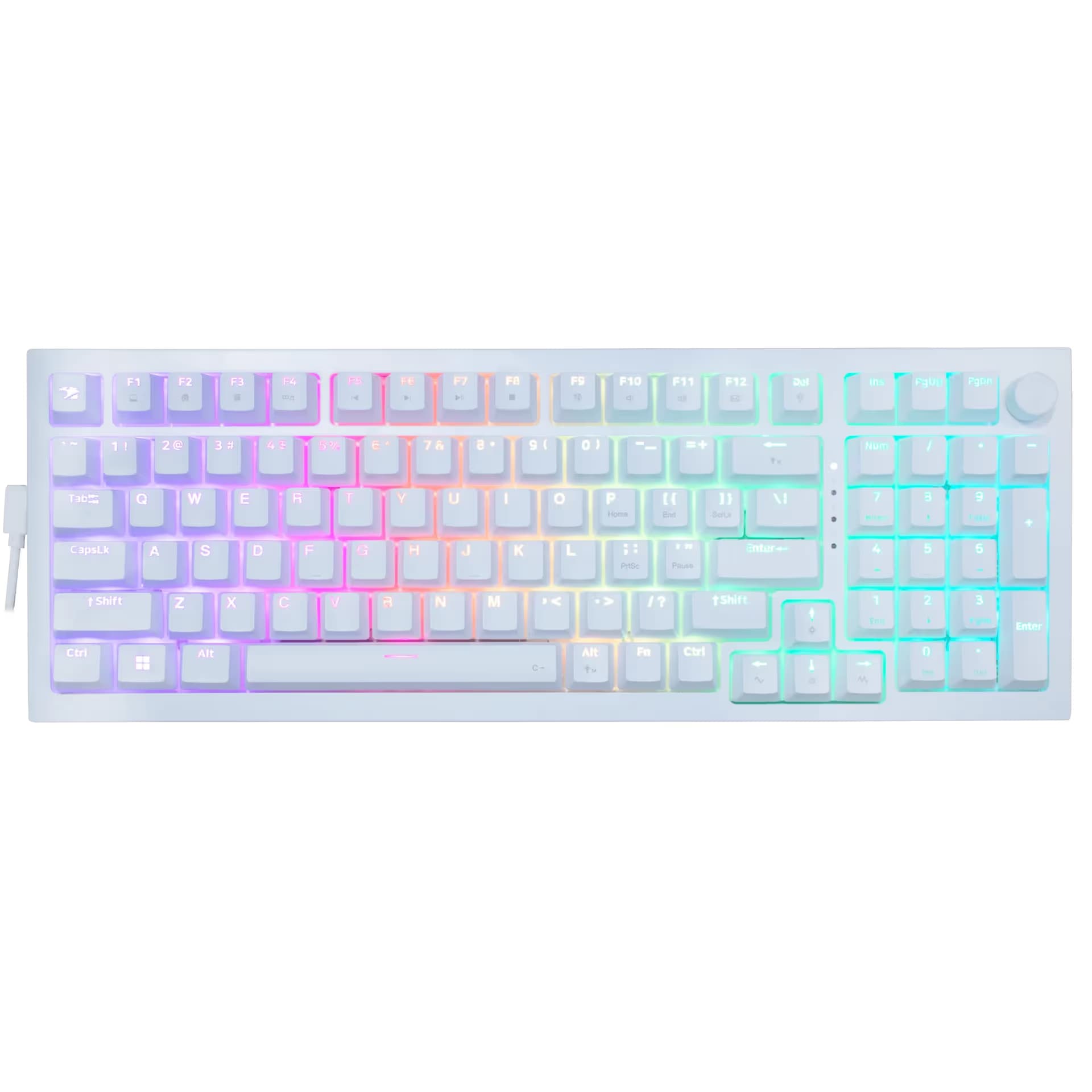 iBUYPOWER MK9 Pro RGB Mechanical Gaming Keyboard- White main image