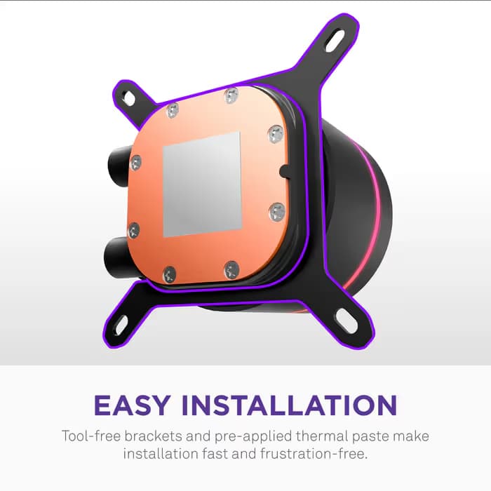 NZXT Kraken Core 360 RGB - AIO CPU Liquid Cooler Black image