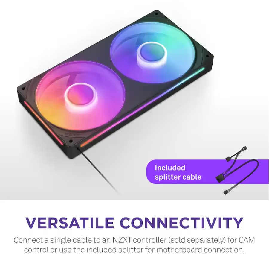 NZXT F240 RGB Core - 240mm Single-Frame Fan Unit Black image