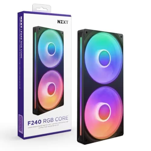 NZXT F240 RGB Core - 240mm Single-Frame Fan Unit Black main image