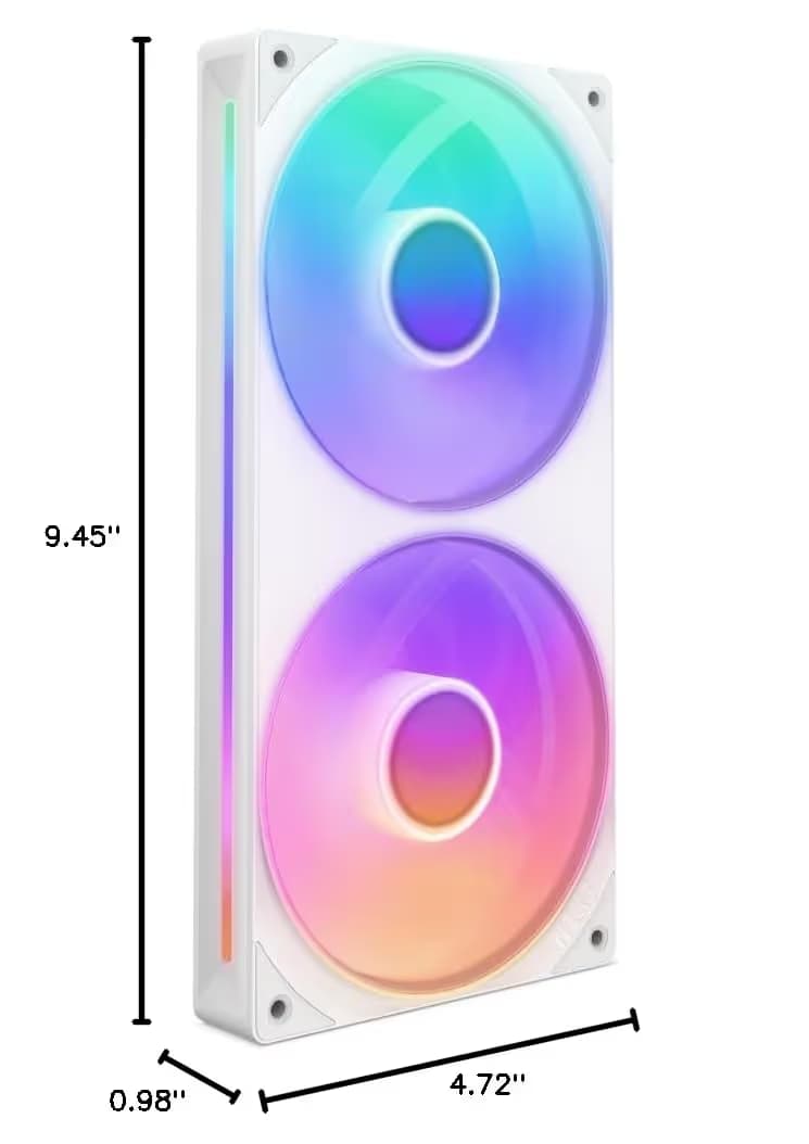 NZXT F240 RGB Core - 240mm Single-Frame Fan Unit White image