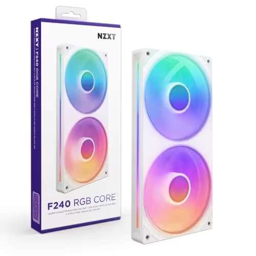 NZXT F240 RGB Core - 240mm Single-Frame Fan Unit White image