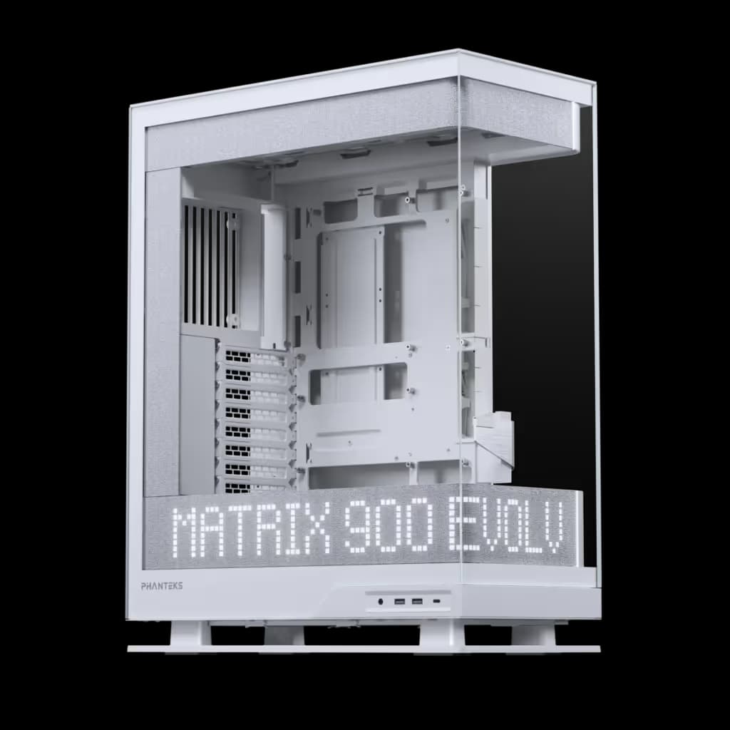 Phanteks EVOLV X2 Matrix ATX Mid Tower White Tempered Glass Side Panel image
