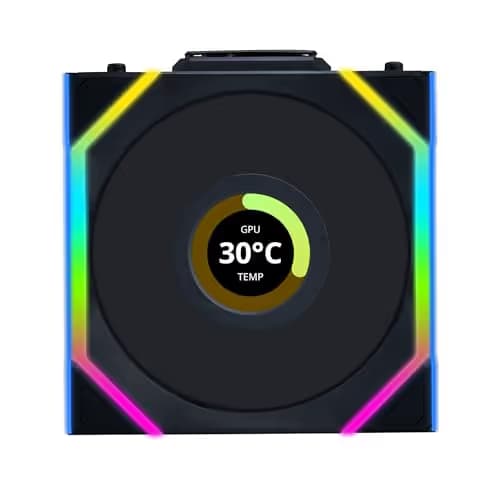 Lian Li UNI FAN SL Wireless LCD 120mm Black image