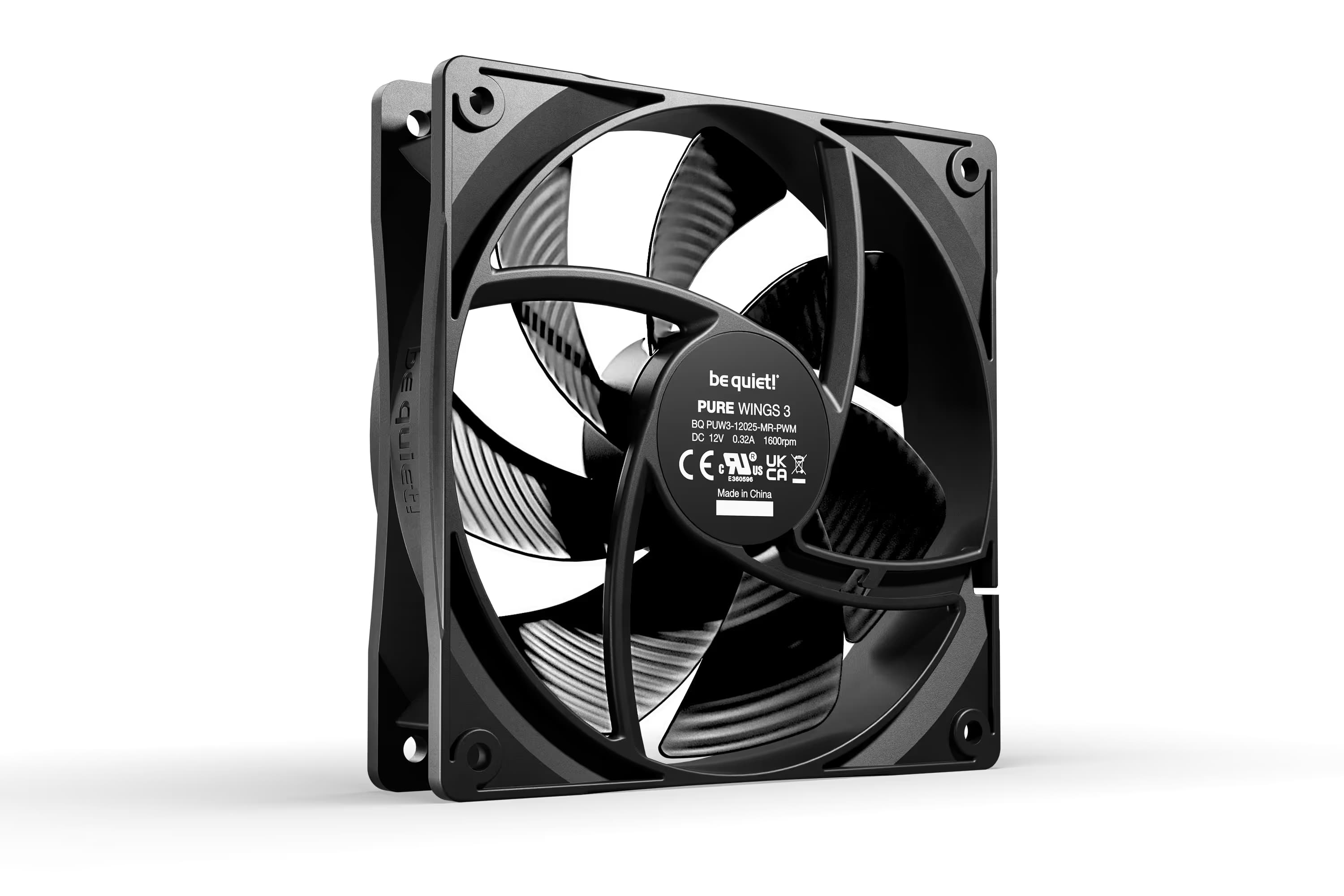 be quiet! Pure Wings 3 120mm PWM Triple Fan Pack - Black image