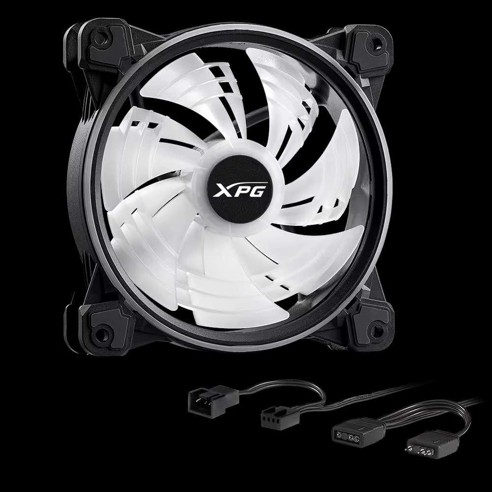 ADATA XPG Hurricane ARGB 120mm PWM Triple Fan Pack - Black image