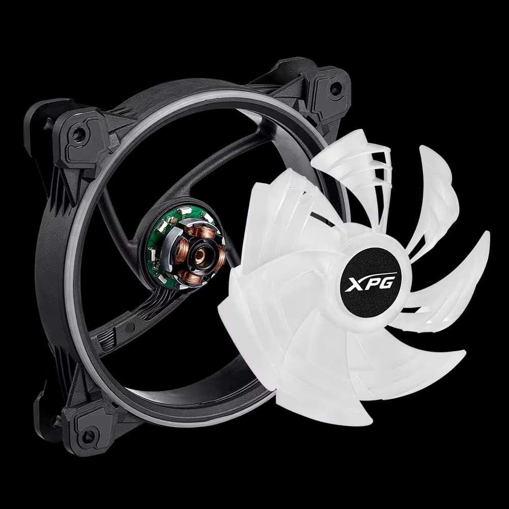 ADATA XPG Hurricane ARGB 120mm PWM Triple Fan Pack - Black image
