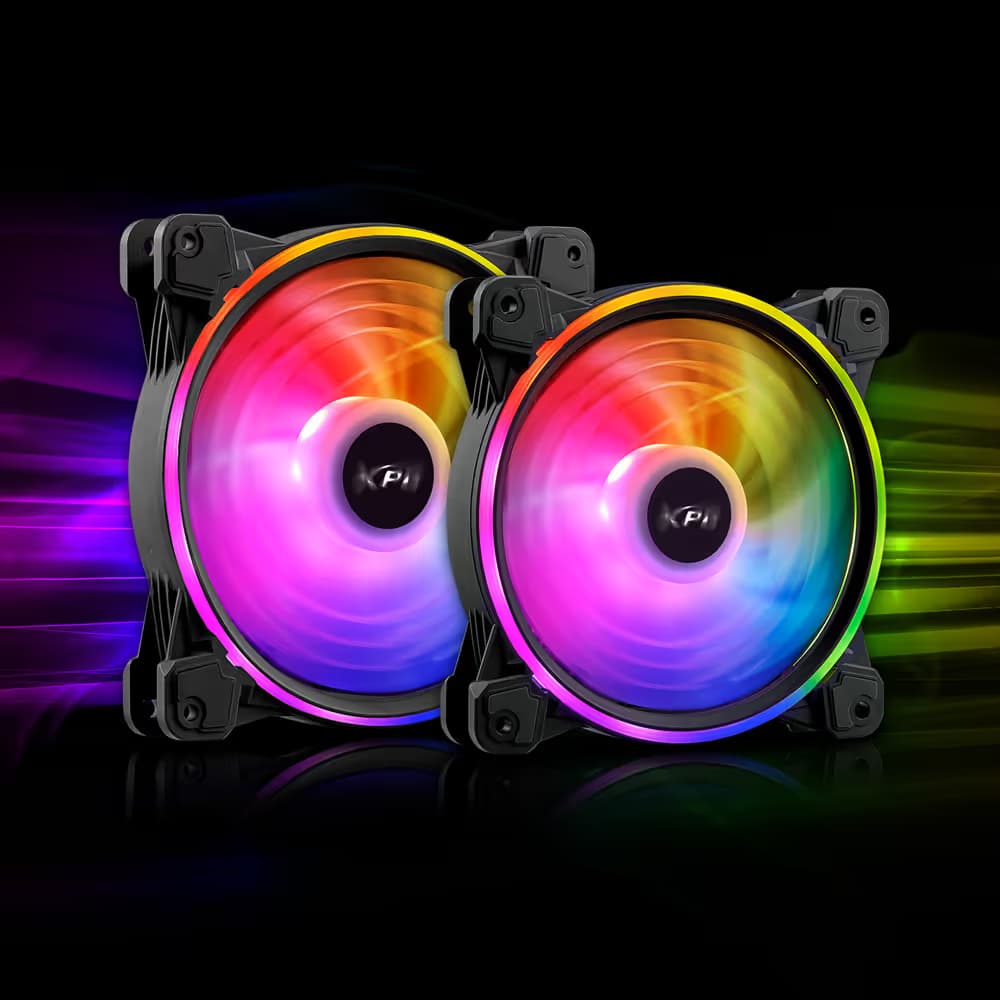 ADATA XPG Hurricane ARGB 120mm PWM Triple Fan Pack - Black image