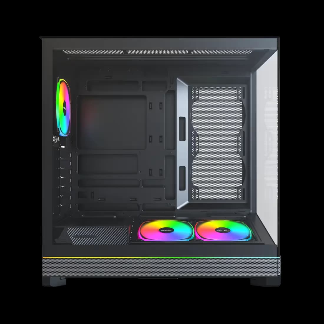 Montech Sky 3 ATX Mid Tower with Tempered Glass Side Panel - Black image