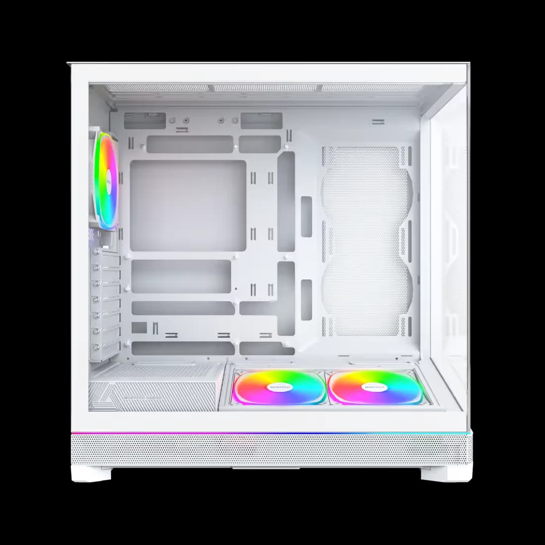 Montech Sky 3 ATX Mid Tower with Tempered Glass Side Panel - White image