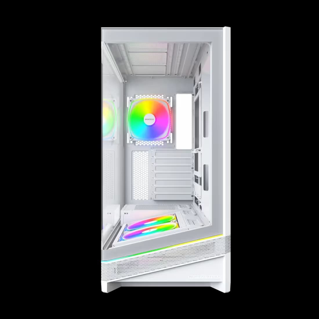 Montech Sky 3 ATX Mid Tower with Tempered Glass Side Panel - White image