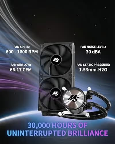 Minorsonic AIO CPU Cooler 240mm Black image