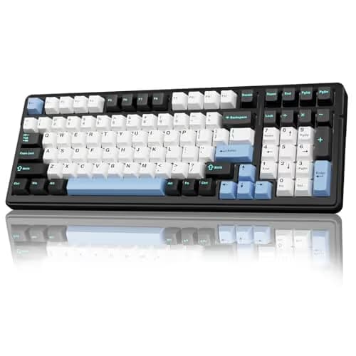 AULA F99 Wireless Mechanical Keyboard,Tri-Mode BT5.0/2.4GHz/USB-C Hot Swappable Custom Keyboard,Pre-lubed Linear Switches,RGB Backlit Gaming Keyboards for PC/Tablet/Xbox/PS4/PS5 main image