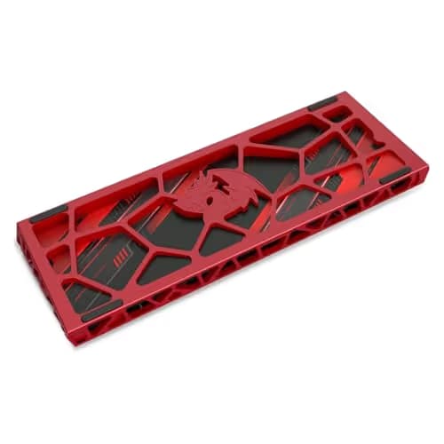 Redragon K753 HE Rapid Trigger Gaming Keyboard, 60% 61 Keys Wired Mechanical Keyboard w/Hype-Red Hollowed-Out Aluminum Base, Next-Gen UltraMag 100% POM Silky Rappid Trigger Magnetic Switch image
