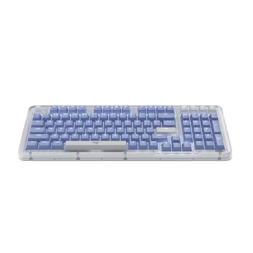 Logitech Alto Keys K98M Wireless Mechanical Keyboard, Customizable Keyboard with Vibration Absorbing Gasket, Backlit Keys, Bluetooth, USB-C Charging, for PC, Mac, Laptops - Lilac image