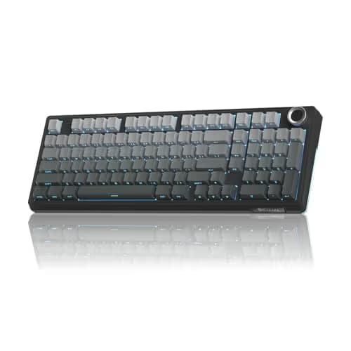 SOLAKAKA KI99 Pro 96% Wireless Mechanical Keyboard, RGB Gaming Keyboard, Hot-Swappable Pre-Lubed Switches, Gasket Structure Creamy Keyboards (Gradient-Black, Non-Silent Version) main image