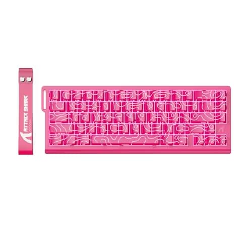 ATTACK SHARK X68HE Rapid Trigger Mechanical Gaming Keyboard 60% Wired with Adjustable Actuation,Hall Effect Magnetic Switch,8KHz Polling Rate,RGB Backlit,Top Mount,Side Printed Keycap(Rose Contour) image