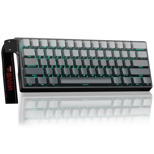 Aula WIN60 HE - 60% Mechanical Gaming Keyboard Wired, Hall Effect Magnetic Switch Hot Swappable,8000 Hz Polling Rate, RGB Keyboard 60 Percent Compact Design for PC (Gradient Gray) main image
