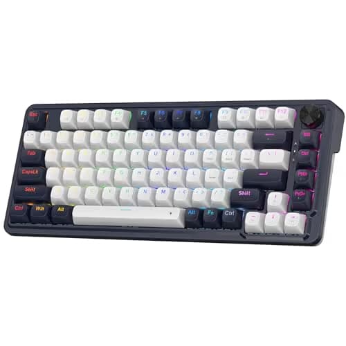 Redragon K673 HE Rapid Trigger Gaming Keyboard, 81 Keys 8K Wired Mechanical Keyboard w/Next-Gen UltraMag 100% POM Silky Magnetic Switch, Dual-Module Floating Structure Design, 5-Layer Noise Dampening image