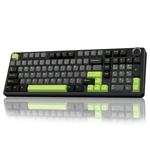 AULA F99 Pro Wireless Mechanical Keyboard with Knob,Creamy Sound,Tri-Mode BT5.0/USB-C/2.4GHz Hot Swappable Keyboard,Gasket Structure,RGB Backlit Computer Gaming Keyboards main image