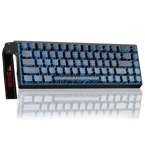 AULA WIN68 HE Mechanical Gaming Keyboard 60%, Hall Effect Magnetic Switch, Fast Trigger Mode Adjustable Actuation, 8000Hz Polling Rate, RGB Backlit, Small Wired Keyboard for Laptop/PC Gamer main image