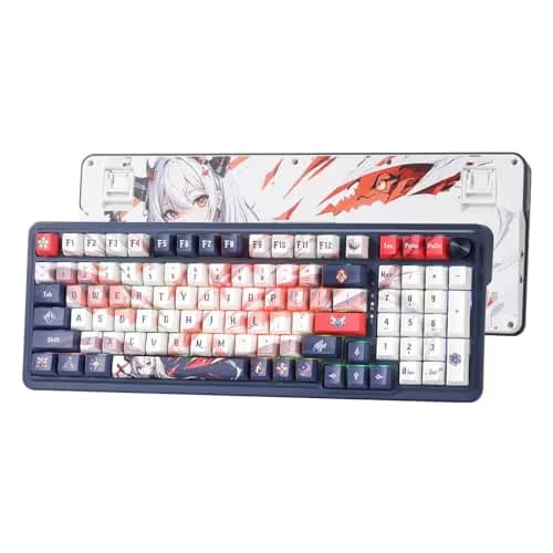 Redragon K686 PRO SE 98 Keys Wireless Gasket RGB Gaming Keyboard, 3-Mode Anime Mechanical Keyboard w/Hot-Swap Socket, Dedicated Knob Control & 5-Layer Noise Dampening, Custom Hi-Fi Linear Switch main image