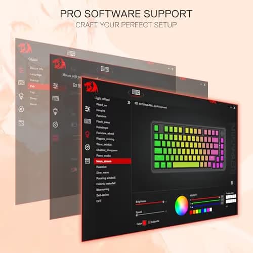 Redragon K673 PRO SE 75% 81 Keys Wireless Gasket RGB Gaming Keyboard, 3-Mode Anime Mechanical Keyboard w/Hot-Swap Socket, Dedicated Knob Control & 5-Layer Noise Dampening, Custom Hi-Fi Linear Switch image