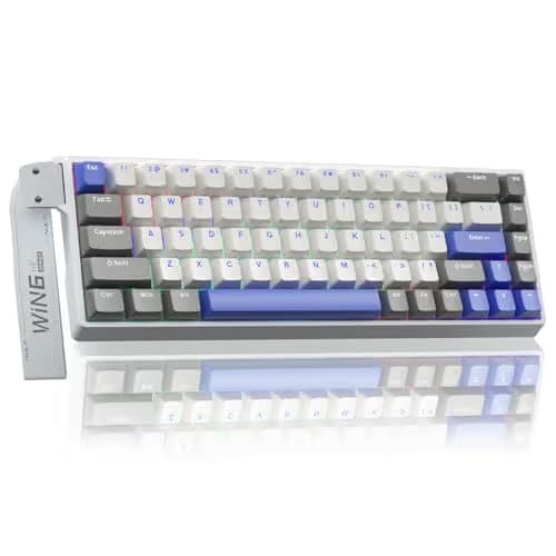 AULA WIN68 HE MAX - Hall Effect Gaming Keyboard with Magnetic Switch, Adjustable Actuation Fast Trigger Mode, 8KHz Polling Rate, RGB Backlit Wired Mechanical Gaming Keyboard 60 Percent Compact Design image