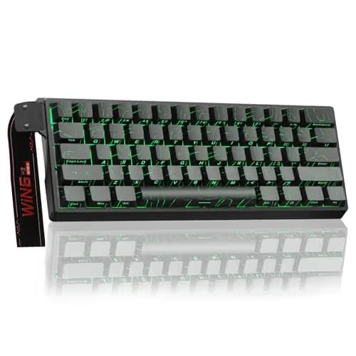 Aula WIN60 HE - 60% Mechanical Gaming Keyboard Wired, Hall Effect Magnetic Switch Hot Swappable, Adjustable Actuation RT Mode, 8000 Hz Polling Rate, RGB Keyboard 60 Percent Compact Design for PC main image