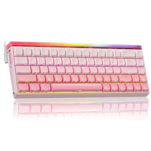 AULA Hero 68 HE 60% Wired Gaming Keyboard, Hall Effect Magnetic Switch Keyboard with Adjustable Actuation, Fast Trigger Mode, 8K Hz Polling Rate, 0.125ms Latency,RGB Backlit, Side Printed PBT Keycaps image