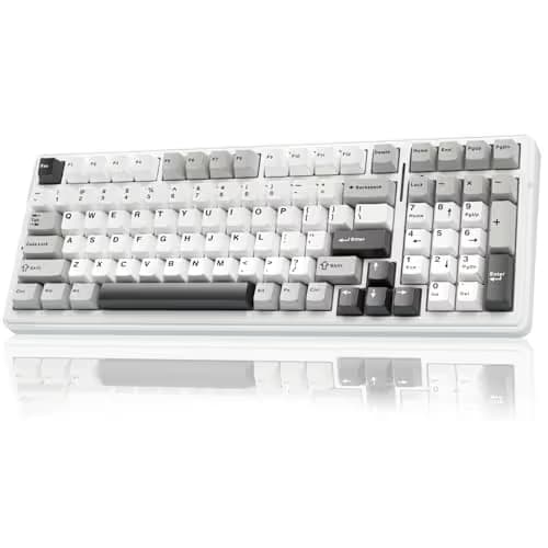 AULA F99 Wireless Mechanical Keyboard,Tri-Mode BT5.0/2.4GHz/USB-C Hot Swappable Custom Keyboard,Pre-lubed Linear Switches,RGB Backlit Computer Gaming Keyboards for PC/Tablet/PS/Xbox main image