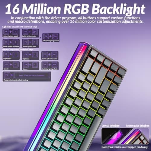 AULA Hero 68 HE Pro - Wired Gaming Keyboard with Hall Effect Magnetic Switch, CNC Aluminum Frame, 8KHz Polling Rate, RGB Box & Backlight, Side Printed Keycaps, 65% 68-key Compact Small Gamer Keyboards image